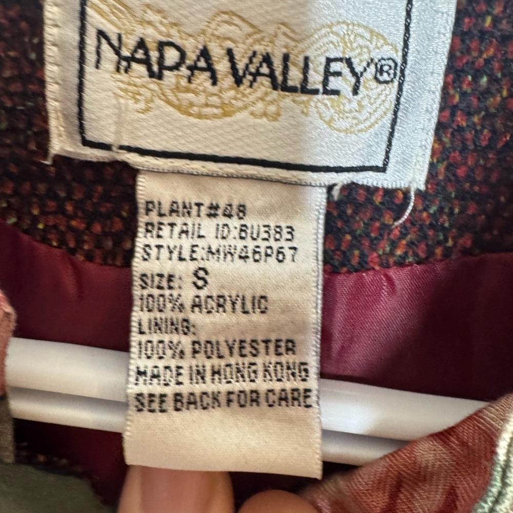 Napa Valley Womens Floral Embroidered Cardigan S‎ Grandma Cottagecore Patchwork - Picture 6 of 9
